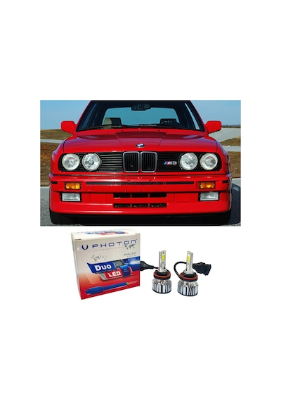 Bmw E30 Led Xenon Kısa Far Ampulü H1 Duo Yeni Seri Beyaz