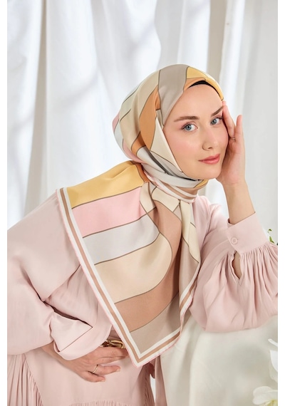 Silk Home %100 Twill İpek Eşarp S543 Pembe