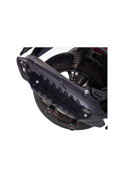 Gp Kompozit Yamaha Nmax 125 / 155 2021-2023 Uyumlu Egzoz Koruma Kapağı Siyah