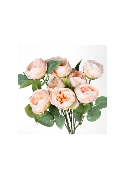 Yapay Çiçek 10 Dallı Catalina Rose 45 Cm Somon