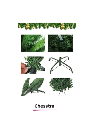 Kutulu Ayaklı Süsleme Seti Yılbaşı Çam Ağacı Renkli Işığı Yeni Yıl Süsleri Noel Paket 90 Cm 80 Dal Standart
