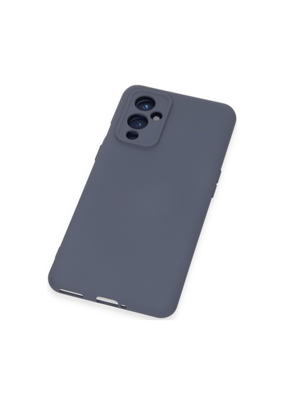 One Plus 9 Kılıf Nano İçi Kadife Silikon - Gri