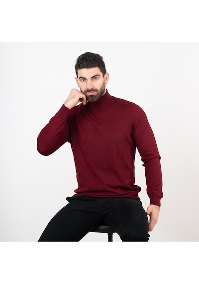 San&Fa Boğazlı Slimfit Erkek Triko Kazak (463171862)
