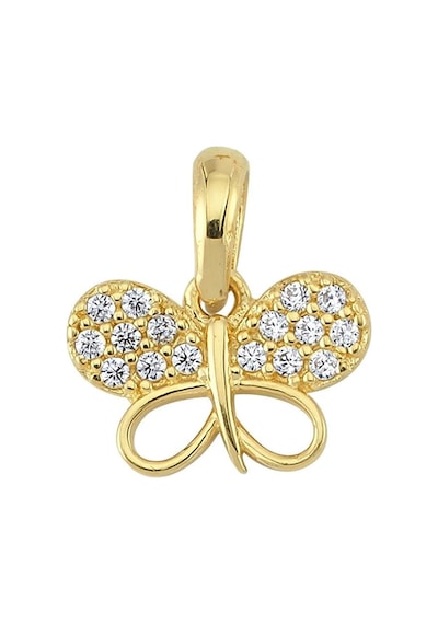 Goldkupe 14 Ayar Altın Taşlı Kelebek Kolye Ucu 0,76 Gr-3299