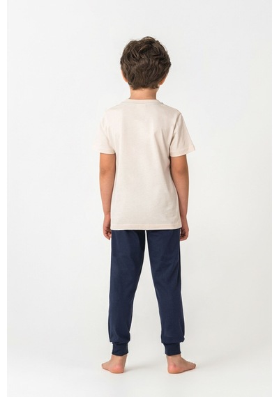 U.S. Polo Assn. U.s. Polo Assn. Erkek Çocuk Beyaz Pijama Takım Us2441-c-v2