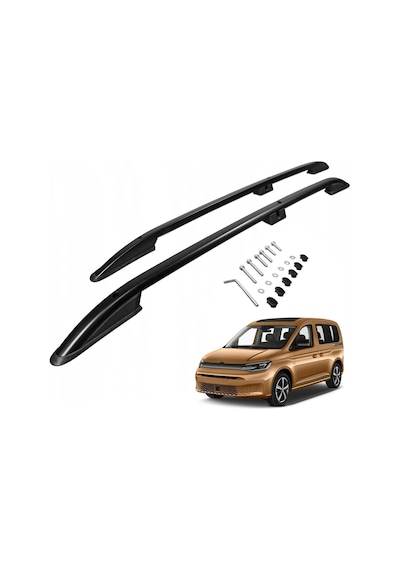 Niken Vw Caddy Maxi Tavan Çıtası Port Bagaj Taşıyıcı Siyah 2021+