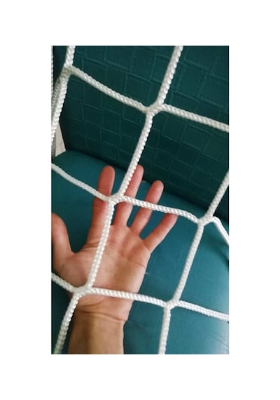 Allmart File 6 Mm İp Kalınlıklı Güvenlik Filesi - 5x5 CM Balkon, Çocuk ve Kedi Koruma Filesi Yüksek Mukavemetli