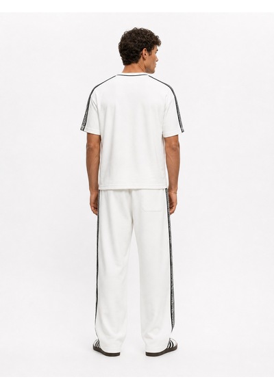 Respire Erkek Originals Şerit Detaylı Regular Fit Eşofman Takımı Ekru