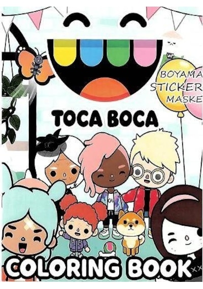 Toca Boca Boyama Kitabı Stickerlı 16 Sayfa