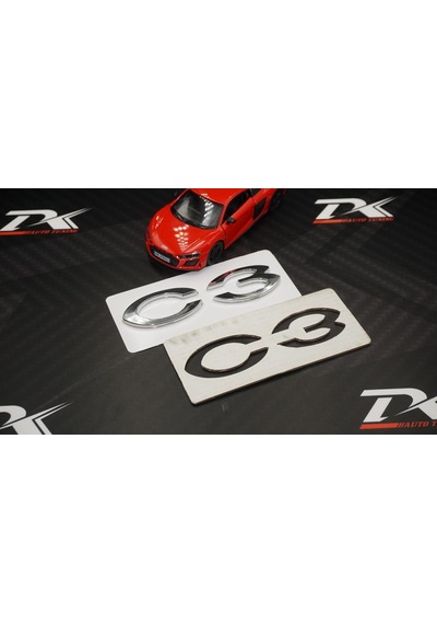 Citroen Uyumlu C3 Picasso 2005-2010 Bagaj Krom Abs 3M 3D Yazı Logo Amble