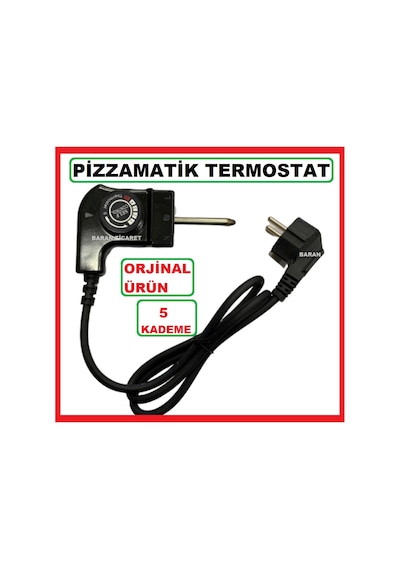 Pizzamatik Kablolu Termostat ( Pizza Tavası Fişi )