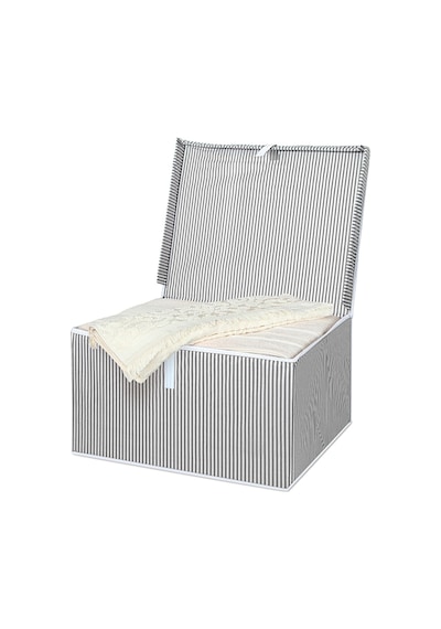 5'li Set Kapaklı Çok Amaçlı Hurç Saklama Kutusu Organizer Maxi 50 X 40 X 30 Cm Gri Gri