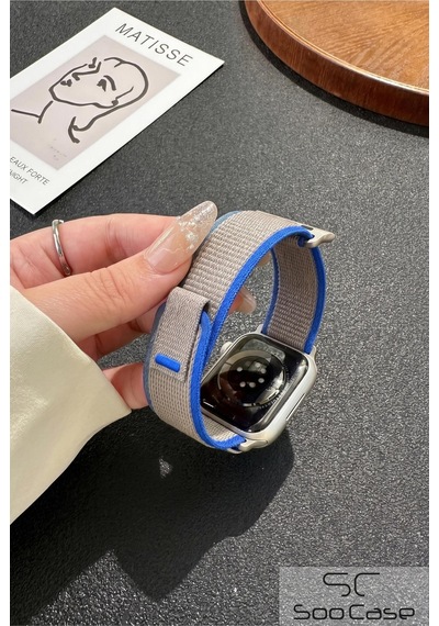 Apple Watch Uyumlu Alpine Kumaş Kordon 42-44-45-49 Mm Soo-112