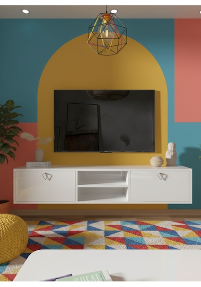Resital Tv Ünitesi S1830-1 Beyaz Beyaz