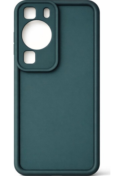 Huawei P60 Ve P60 Pro Uyumlu Kamera Çıkıntılı Mat Silikon Telefon Kılıfı Yeşil