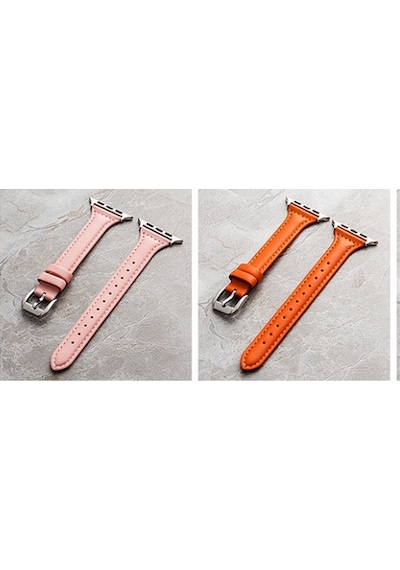 Watch 38mm Uyumlu Krd-28 Deri Zore Kordon-beyaz