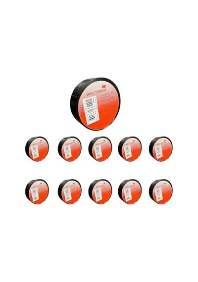 Elektrik İzolasyon Bandı - 10'lu Paket, 18mm X 9,15m, Pvc Malzeme