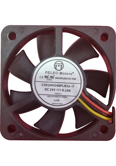 Pelko Motors 50X50X10Mm C5010H24Bplb2A-7 Dc 24V 0.10A Kare Fan