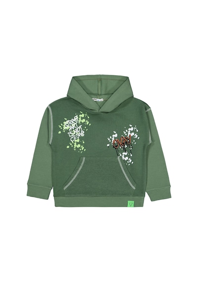 Civil Boys Okay Baskılı 6-9 Yaş Sweatshirt - Yeşil