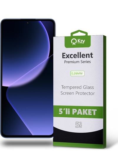 Xiaomi Mi 13t Pro İle Uyumlu Temperli Ekran Koruyucu Kırılmaz Cam Ekonomik 5'li Paket