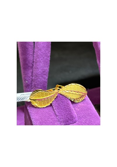 22 Ayar Altın Küpe Yaprak Modern Tasarım 2.81gr Kadın - K000748