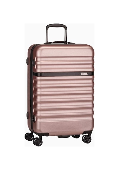 Buratti Bugattı Trolley Corium Sert Kapaklı M Bavul, 4 Tekerlekli, Dayanıklı Polikarbonat Malzeme Pembe