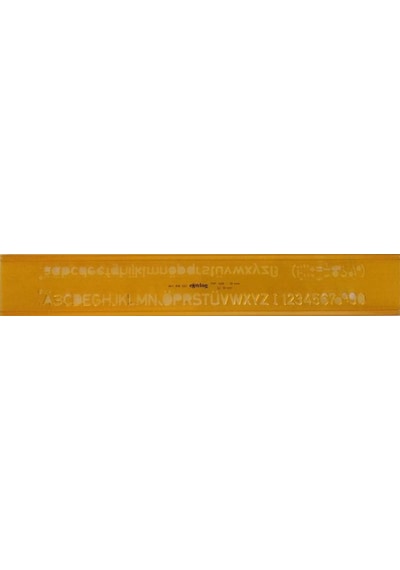 Rotring Yazı Şablonu 10 MM 306 100 Sarı