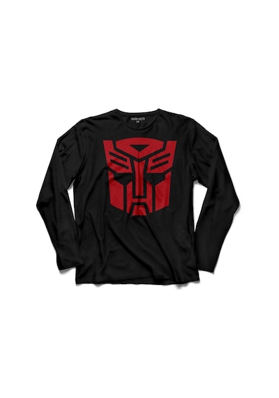 Transformers Logo Uzun Kollu Tişört Baskılı Çocuk T-shirt 001