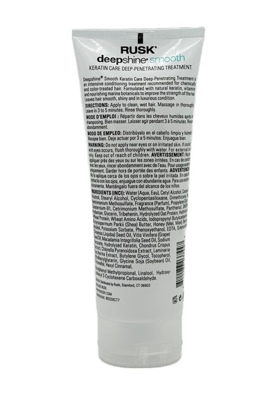Rusk Deepshine Smooth Keratin Destekli Onarıcı Saç Maskesi 200gr