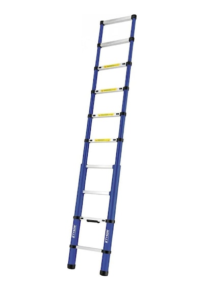 Tyson Pro Series Alüminyum Teleskopik Merdiven 260 Cm 9 Basamak 150 Kg Kapasiteli - Tys9145