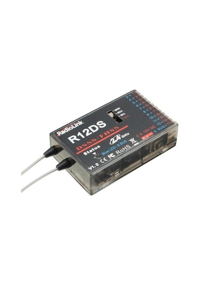Radiolink R12DS 12CH 12 Kanal Alıcı 2.4GHz DSSS & FHSS Receiver (