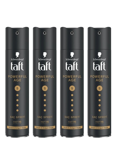 Taft Powerful Age Saç Spreyi 4 X 250 Ml