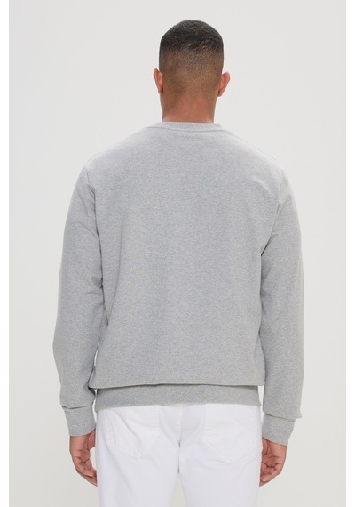AC&Co / Altınyıldız Classics Standart Fit Normal Kesim Pamuk Bisiklet Yaka Erkek Sweatshirt Gri Melanj AC&Co / Altınyıldız Classics Standart Fit Normal Kesim Pamuk Bisiklet Yaka Erkek Sweatshirt Gri Melanj