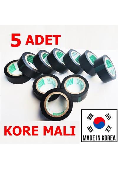 İzole Bant Elektrik Bandı Kore Malı 5 Adet Taeyoung 19Mm x 9.15 M