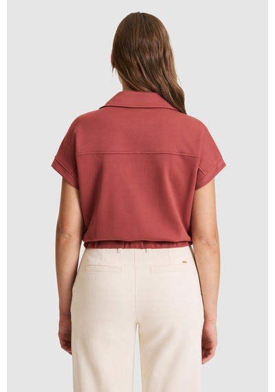 U.s. Polo Assn. Kadın Vişne Gömlek Örme 50325372-vr223