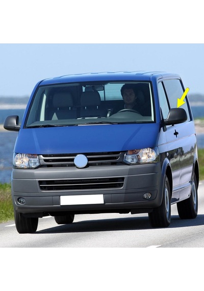 Vw Transporter T6 10-15 Sol Dış Ayna Üst Kapağı Siyah 7e1857527f