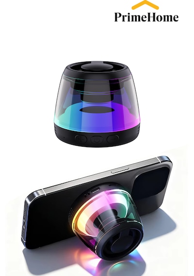 Magsafe Bluetooth Hoparlör Yüksek Sesminibass Manyetik Mıknatıslı Kablosuz Speaker Sesbombası 1 Adet