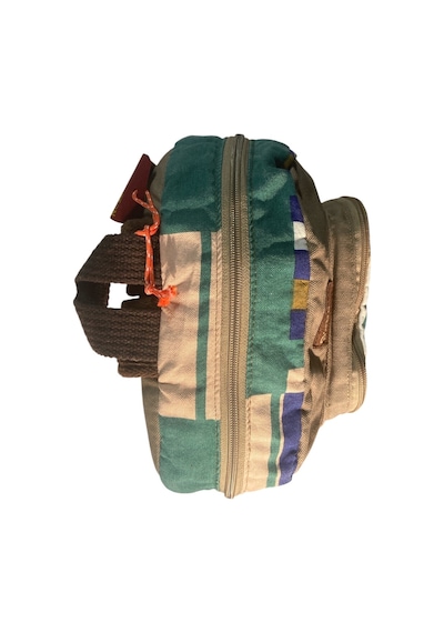 Old Cotton Cargo Kaliteli Renkli Vintage Salaş Disayn Günlük Sırt Gezi Okul Seyahat Çantası 28 Cm X 37 Cm Gri