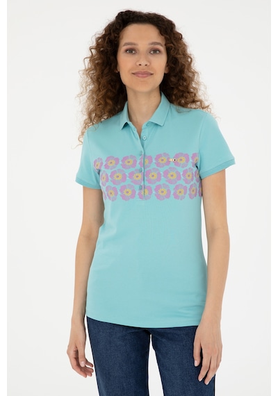 U.S. Polo Assn. Kadın Mint Polo Yaka Tişört 50282887-VR090