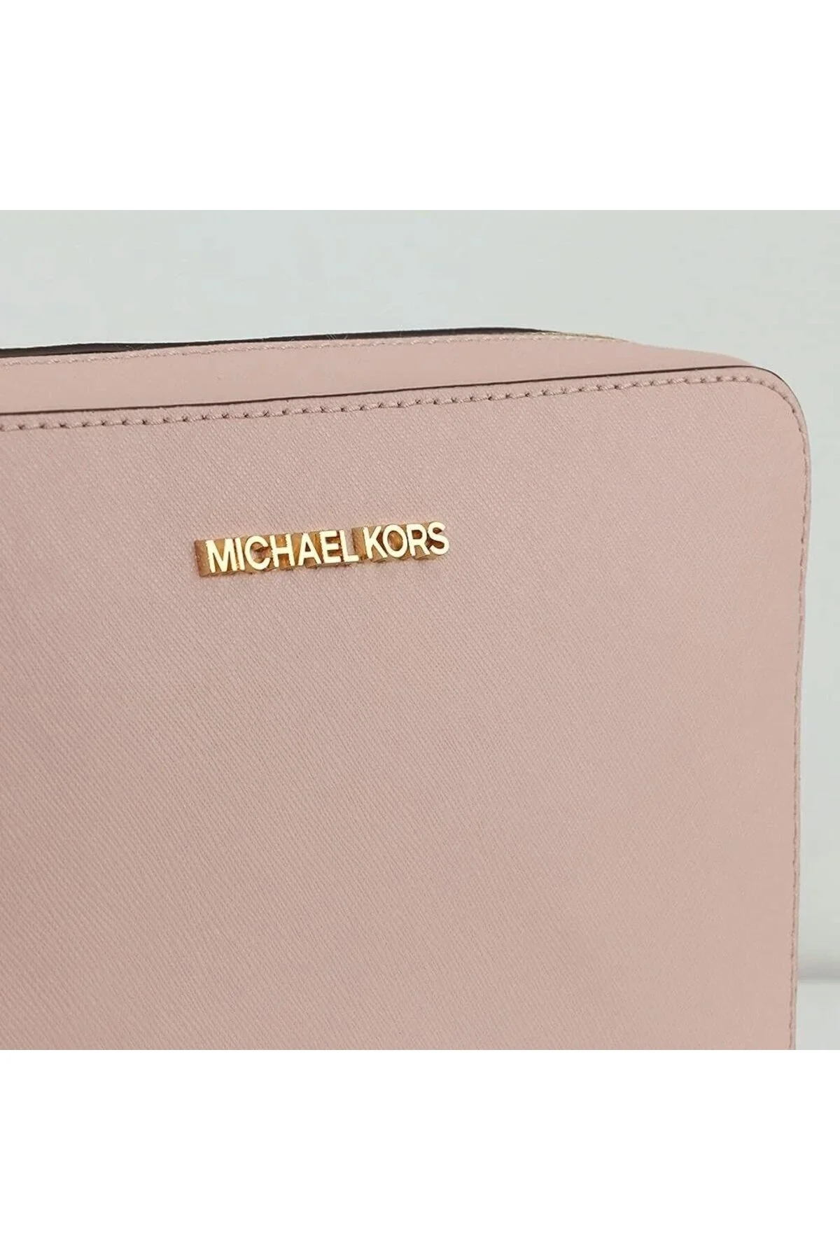 Michael Kors Kadın Jet Set Saffiano Deri Çapraz Omuz Çantası Mk-35t8gttc9l Pudra