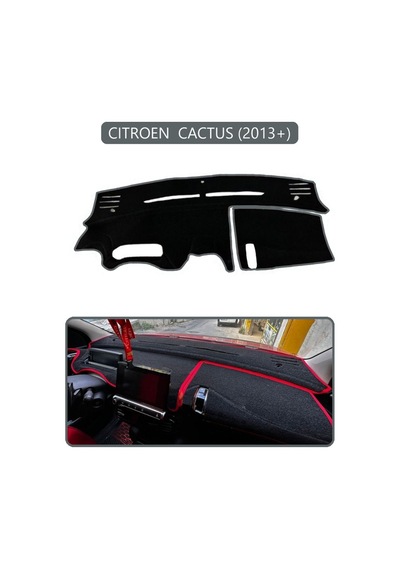 Cıtroen Cactus 2013+torpido Koruma Halısı Gri Kenar
