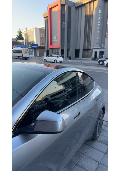 Tesla Model Y Cam Siyah Kromu Legacy/juniper Uyumlu İthal