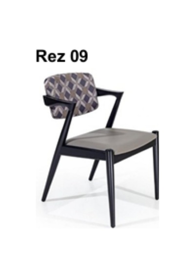 Rez 09 Modern Şık Ergonomik Dayanıklı Konforlu Ahşap Ayaklı Salon Yemek Sandalyesi Modeli Çok Renkli