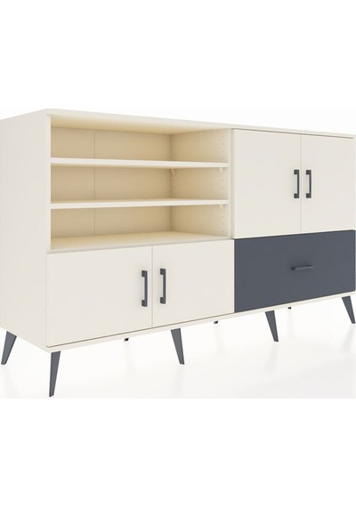 Hyperion Konsol 5 Raflı Tek Çekmeceli 4 Kapaklı 176x44x99 Aytaşı- Aytaşı-aytaşı/antrasit Hyperion Konsol 5 Raflı Tek Çekmeceli 4 Kapaklı 176x44x99 Aytaşı- Aytaşı-aytaşı/antrasit