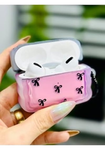 Airpods Pro - Airpods 2. Nesil Pro İle Uyumlu Baskı Tasarımlı Kalın Silikon Koruyucu Kılıf - Baskıminikurdele