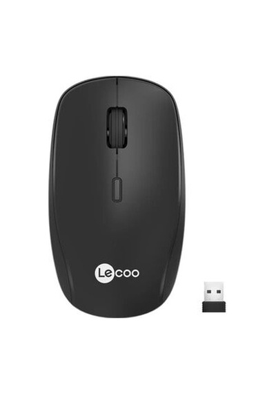 Lenovo Lecoo Ws203 Kablosuz 2400dpı 4 Tuşlu Siyah Optik Mouse