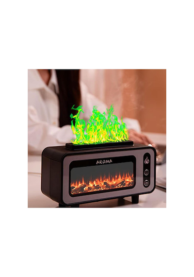 Retro Şömine Görünüm Oda Hava Nemlendirici Buhar Makinesi Aroma Terapi Difüzör 200 Ml Humidifier