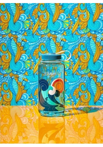 Nalgene 32 Oz Retro Seafoam Tritan Suluk Matara 1 Litre Açık Mavi