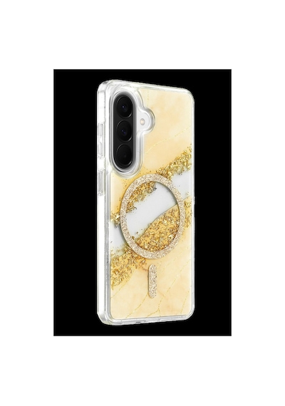 Onegif Samsung Galaxy Uyumlu A37 5g Lotus Simli Magsafe Kapak - Gümüş