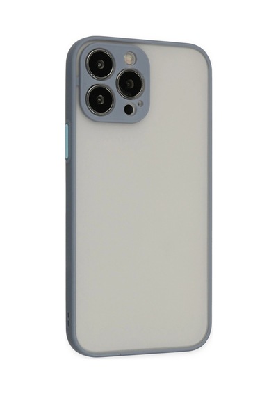 Apple  Uyumlu  iPhone 14 Pro Max Kılıf Montreal Silikon Kapak Gri